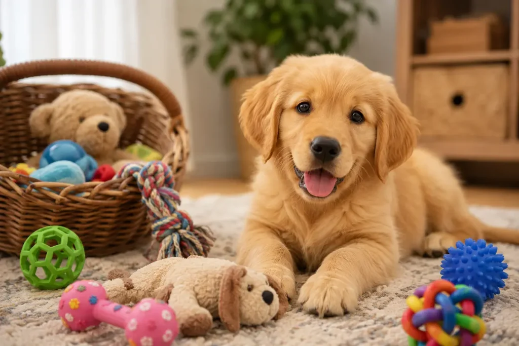 équipement essentiel golden retriever chiot