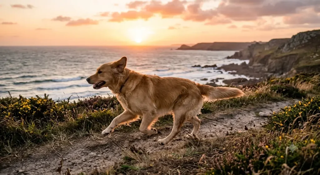 golden retriever poids de forme silhouette